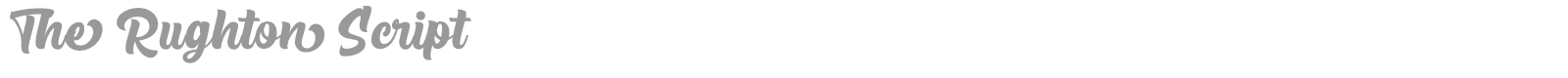 The Rughton Script font preview